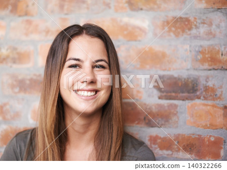 Woman, smile and student for casual fashion by wall background, gen z and confidence for style. Female person, happy and satisfaction for cool clothes, mockup space and pride for aesthetic in outdoor Woman, smile and student for casual fashion by wall background, gen z and confidence for style. Female person, happy and satisfaction for cool clothes, mockup space and pride for aesthetic in outdoor 140322266