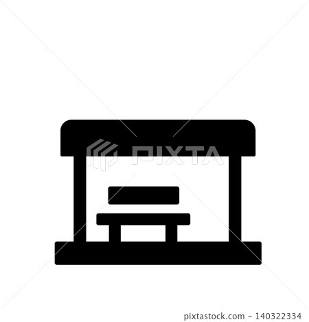 Simple station platform pictograms (black) that are easy to use for station information and transportation maps. Simple station platform pictograms (black) that are easy to use for station information and transportation maps. 140322334