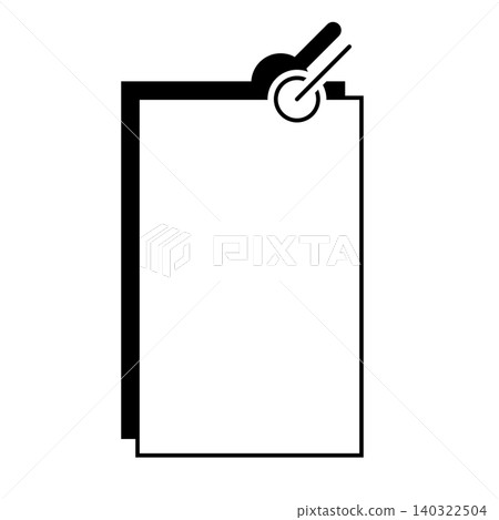 Simple vertical square speech bubble icon 140322504