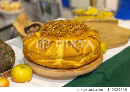 Traditional Whole Bread Pogaca 140324636