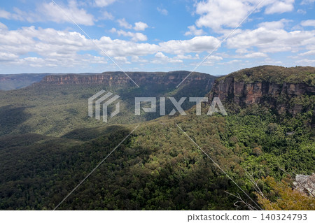 View of landscape in national park at blue mountain at australia View of landscape in national park at blue mountain at australia 140324793