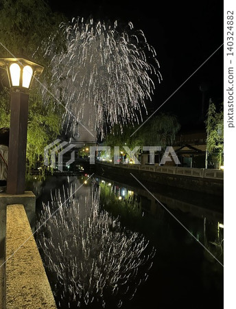Fireworks over Kinosaki Onsen 140324882
