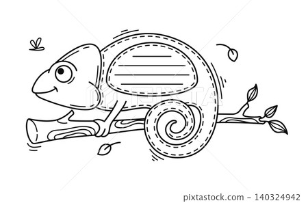 Chameleon funny animal kids memo note template Chameleon funny animal kids memo note template 140324942