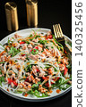 Fresh Tuna Salad with Onions and Cherry Tomatoes. Italian Mediterranean Cuisine 140325456