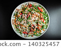Fresh Tuna Salad with Onions and Cherry Tomatoes. Italian Mediterranean Cuisine 140325457