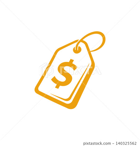 Price tag icon in simple flat vector style for retail and shopping Price tag icon in simple flat vector style for retail and shopping 140325562