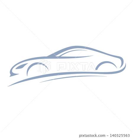 Car silhouette vector illustration for automotive design and wall art Car silhouette vector illustration for automotive design and wall art 140325563