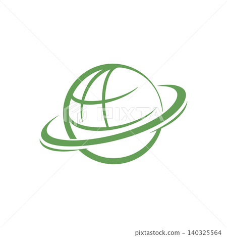 Saturn planet green vector illustration for astronomy and education Saturn planet green vector illustration for astronomy and education 140325564