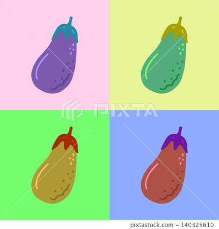 Fig fruit pop art style illustrations on colorful backgrounds Fig fruit pop art style illustrations on colorful backgrounds 140325610