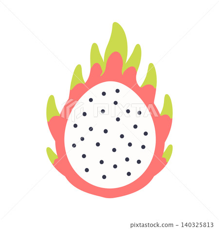 Dragon fruit flat vector illustration for food and health branding Dragon fruit flat vector illustration for food and health branding 140325813