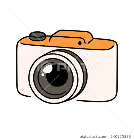 Camera illustration in simple flat vector style for web graphics and design Camera illustration in simple flat vector style for web graphics and design 140325826