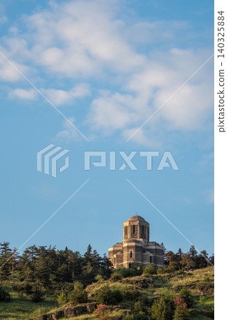A new temple is built on top of the hill. Tbilisi. Georgia. A new temple is built on top of the hill. Tbilisi. Georgia. 140325884