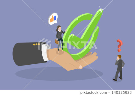 3D Isometric Flat Vector Illustration of Done, Certified Quality Standards Ensuring Control And Guarantee 3D Isometric Flat Vector Illustration of Done, Certified Quality Standards Ensuring Control And Guarantee 140325923