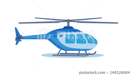Colorful helicopter side view on transparent background. Air transport. Vector illustration. Colorful helicopter side view on transparent background. Air transport. Vector illustration. 140326004