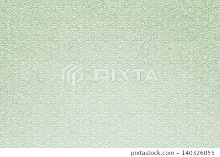 Background image 12: A delicate, sparkling, pale matcha green pattern overlaid with a light green seigaiha (wave) pattern. Background image 12: A delicate, sparkling, pale matcha green pattern overlaid with a light green seigaiha (wave) pattern. 140326055