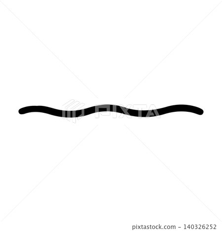 Minimal smooth wave divider vector illustration suitable for modern branding and graphic design layouts. 140326252