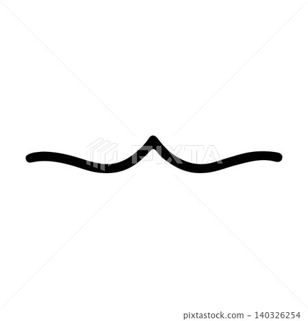 Elegant pointed wave divider vector illustration for invitations, logos, and decorative compositions. Elegant pointed wave divider vector illustration for invitations, logos, and decorative compositions. 140326254