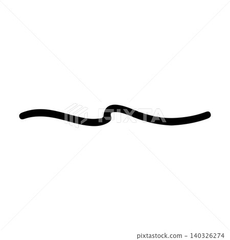 Decorative wave accent divider vector illustration featuring smooth flowing curves. Decorative wave accent divider vector illustration featuring smooth flowing curves. 140326274