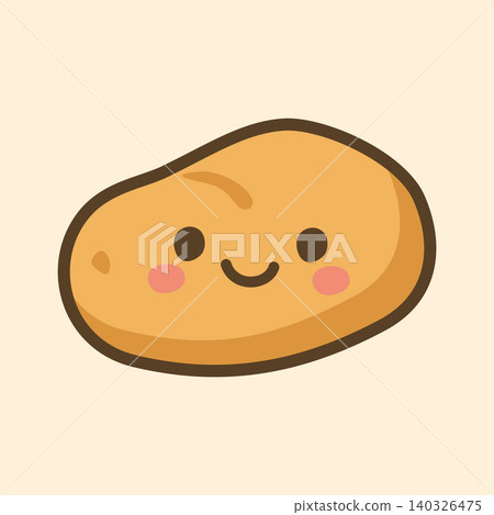 Kawaii Design Style Potato Vector Template Kawaii Design Style Potato Vector Template 140326475