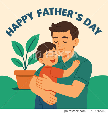 Happy Father's Day Illustration Vector Template Happy Father's Day Illustration Vector Template 140326502