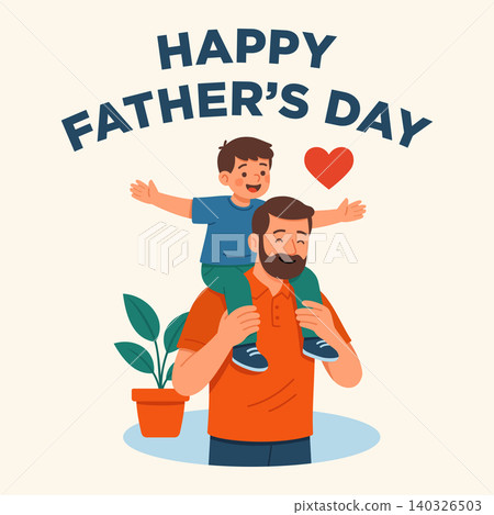 Happy Father's Day Illustration Vector Template Happy Father's Day Illustration Vector Template 140326503