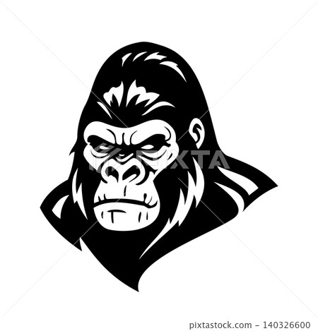 Gorilla Face Tribal Tattoo Style Illustration Vector Template Gorilla Face Tribal Tattoo Style Illustration Vector Template 140326600