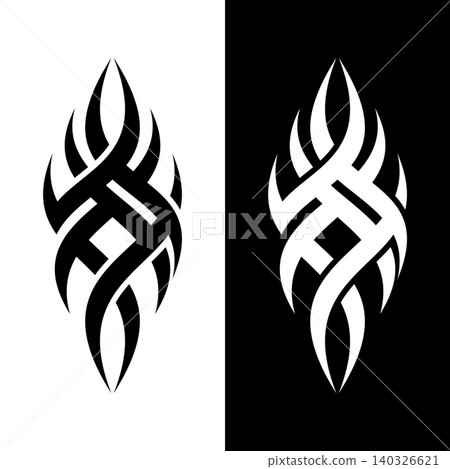 Tribal Tattoo Ornamental Vector Illustration Template Design Tribal Tattoo Ornamental Vector Illustration Template Design 140326621
