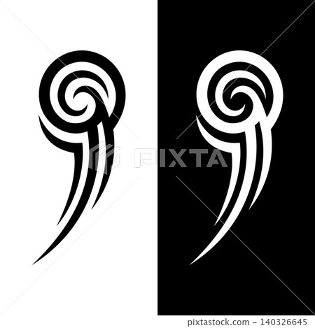 Swirl Modern Tribal Tattoo Ornament Vector Illustration Template Swirl Modern Tribal Tattoo Ornament Vector Illustration Template 140326645