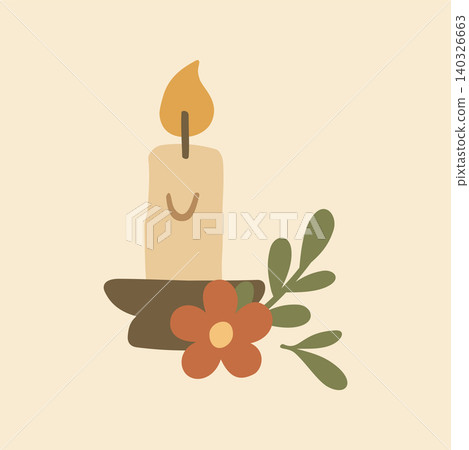Cottagecore Theme Style Candle Light Vector Template Cottagecore Theme Style Candle Light Vector Template 140326663