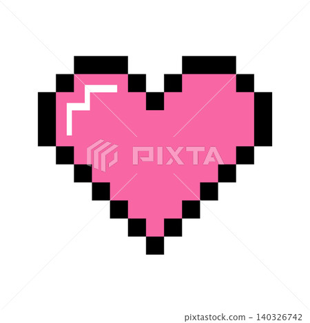 heart love pixelate icon vector logo template heart love pixelate icon vector logo template 140326742
