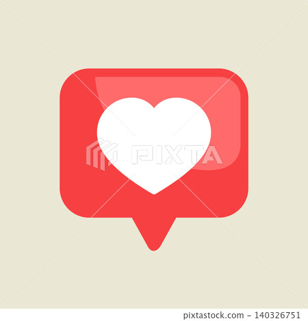 Love Comment Speech Bubble Icon Symbol Illustration Vector Template 140326751