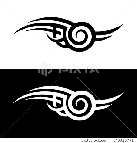Elegant Horizontal Tribal Tattoo Ornament Vector Illustration Template Elegant Horizontal Tribal Tattoo Ornament Vector Illustration Template 140326771