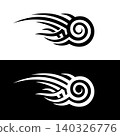 Decorative Horizontal Tribal Tattoo Ornament Vector Illustration Template 140326776