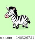 zebra cartoon cute vector template 140326781