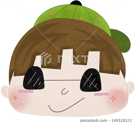 satisfied face illustration 140328321