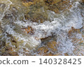 Directly above view of bright flowing water of the river Directly above view of bright flowing water of the river 140328425