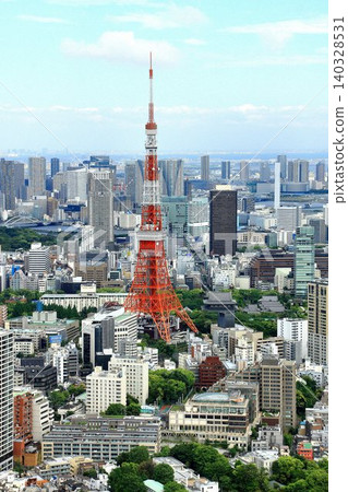 東京鐵塔和大都會的城市景觀…《東京街景》 東京鐵塔和大都會的城市景觀…《東京街景》 140328531
