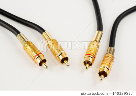 Audio Cable with RCA Connectors for Audiophile Components Audio Cable with RCA Connectors for Audiophile Components 140329553
