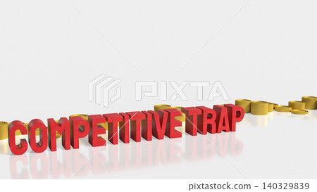 Competitive Trap Business Challenge 3d render. 140329839