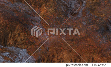 Rusty Volcanic Terrain Texture 3d render. 140329848