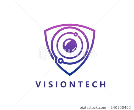 Computer artificial vision technology icon of digital eye iris and shield sign. Vision tech icon of cyber security CCTV watch system, medical optical health or AI artificial intelligence technology Computer artificial vision technology icon of digital eye iris and shield sign. Vision tech icon of cyber security CCTV watch system, medical optical health or AI artificial intelligence technology 140330493