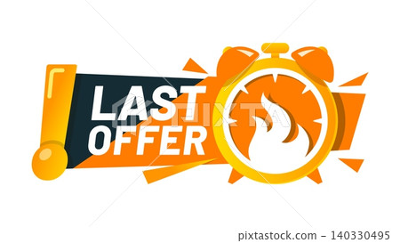Last time sale, bargain deal offer alarm sticker. Short period price off sticker, final day discount vector badge. Last time sale label or tag with yellow paper cut alarm clock and typography Last time sale, bargain deal offer alarm sticker. Short period price off sticker, final day discount vector badge. Last time sale label or tag with yellow paper cut alarm clock and typography 140330495
