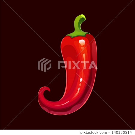 Barbecue cartoon font BBQ letter J typeface. Glossy red chili pepper shaped as alphabet character with green stem. Vector ABC barbeque English alphabet type for event posters and spicy food menu Barbecue cartoon font BBQ letter J typeface. Glossy red chili pepper shaped as alphabet character with green stem. Vector ABC barbeque English alphabet type for event posters and spicy food menu 140330514