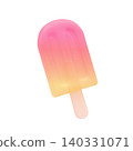 Cute 3D summer sweets icon material: ice pop 140331071