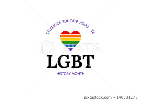 Rainbow Heart LGBT History Month Awareness Logo Design Rainbow Heart LGBT History Month Awareness Logo Design 140331173