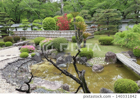 The scenery of Genkyu Rakurakuen Garden at Hikone Castle, one of the Eight Views of Lake Biwa, which is aiming for World Heritage status. The scenery of Genkyu Rakurakuen Garden at Hikone Castle, one of the Eight Views of Lake Biwa, which is aiming for World Heritage status. 140331842