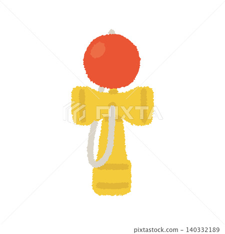 Kendama (Japanese cup-and-ball game) hand-drawn icon, traditional Japanese game, illustration. Kendama (Japanese cup-and-ball game) hand-drawn icon, traditional Japanese game, illustration. 140332189