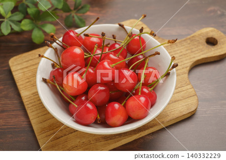Japanese cherries Japanese cherries 140332229