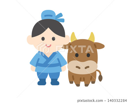 牧牛人圖示插圖 牧牛人圖示插圖 140332284