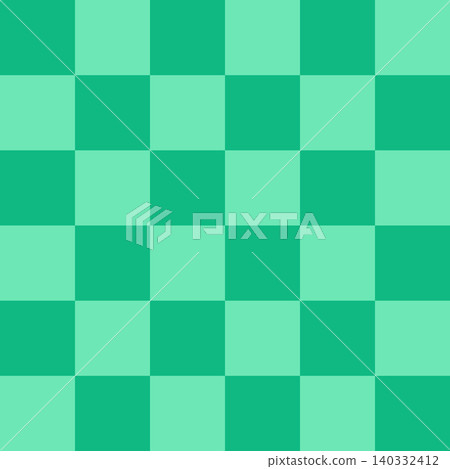 無縫圖案，棋盤格，綠色和金色 140332412